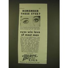 1931 Murine for Your Eyes Ad - Joan Blondell - Remember these eyes?