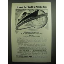 1937 Raymond-Whitcomb Cruise Ad - Around the world in Ninety days