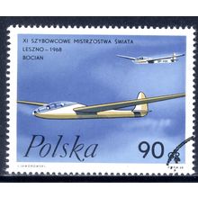 POLAND 1968, Polish Gliders - Stork, 90 G CTO