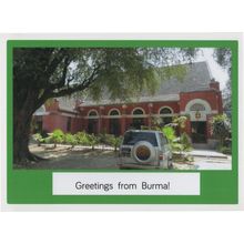 Transit Van At Mandalay Cathedral Burma India Postcard