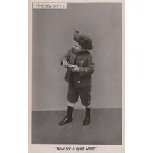 New Smoking Reform Act Child Fooling Policeman Old RPC Postcard