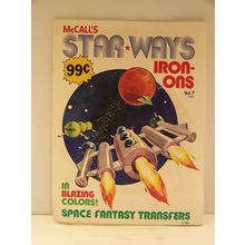VINTAGE McCALL'S STAR WAYS IRON ONS VOL. 7 1978 COLOR SPACE FANTASY TRANSFERS