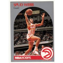 1990-91 Hoops Spud Webb basketball card #35 -Hawks