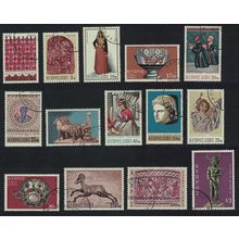 Cyprus Archaeology Sculpture Costume Mosaic Definitives 1971 Canc