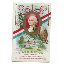 George Washington Patriotic Postcard.