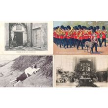 Irish Guards Altar With Military Flags Social History 4x Old Postcard s