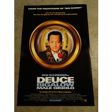 Deuce Bigalow Male Gigolo - Movie Poster with Rob Schneider as Deuce Bigalow