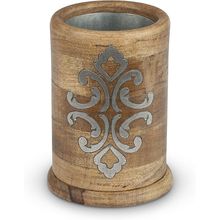Heritage Collection Wood and Metal Inlay Wine Chiller