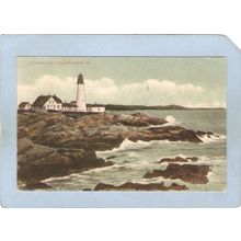 ME Portland Lighthouse Postcard Portland Head Lighthouse lighthouse_box1~192