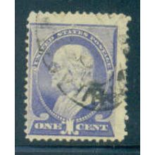 Used 212 1c Benjamin Franklin Average Plus M01391