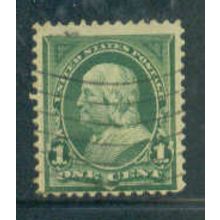 Used 279 1c Benjamin Franklin Barely Clears M04351
