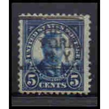 Used 557 5c Theodore Roosevelt Fine PreCnx KA7125