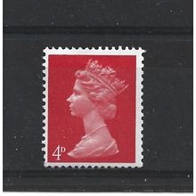 GB.SG733 4d Bright Vermilion.Phosphor Unchecked.Mounted Mint.Jul25c