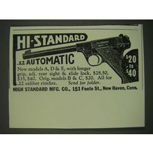 1940 High Standard Pistol Ad