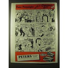 1945 Peters Police Match Ammunition Ad - Peter Pepsight gets a Christmas Gift
