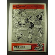 1945 Peters Police Match Ammunition Ad - Peter Peepsight goes to a Masquerade