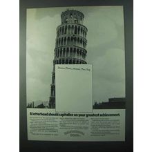1971 Hammermill Bond Paper Ad - Greatest Achievement