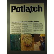 1976 Potlatch Corporation Ad - Age-Old Resource