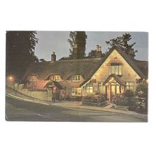 THE CRAB INN by Night, SHANKLIN, ISLE OF WIGHT unused vintage postcard #