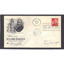 FDC Art Craft 1045 12c Benjamin Harrison (Cachet-Penciled/A) CV42127