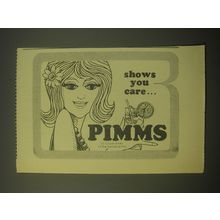 1966 Pimms Alcohol Ad - Shows you care
