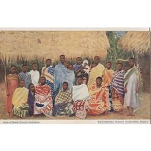 Bonde Women in Msalabani Africa Antique WW1 Postcard