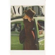 WW2 Taxi Lady Taxies Cab WW2 Vogue Dressmaking Photo Postcard