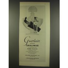 1956 Guerlain Shalimar Perfume Advertisement