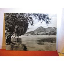 RIVER RHINE, DRACHENFELS RUIN & WOLKENBURG, GERMANY unused vintage postcard RP =