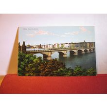 PALACKY'S BRUCKE, PRAG, PRAGUE, CZECK REPUBLIC unused poscard =