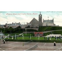 Buckle Tennis Courts Bowling Green Keith Scotland Rare Postcard Please Read