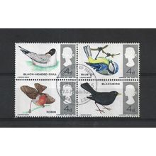 GB.British Birds Block of 4.Phosphor Issue.Fine Used.Jul25