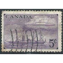 Canada 1951 SG437 5c Violet Good Used ....