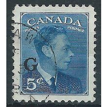 Canada 1950 O184 5c Blue Service Fine Used....