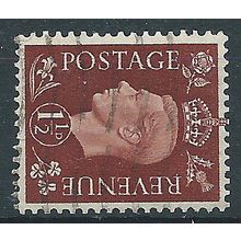 1937 SG464a 1 1/2d Red-Brown Wmk Sideways Good/Fine Used .. .