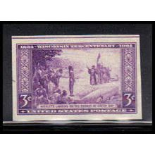 755 3c Wisconsin Very Fine MNH Z1810
