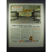 1946 Pittsburgh Paints Ad - Energy in Color