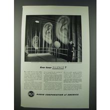 1948 RCA Laboratories Ad - Ever Hear Silence?