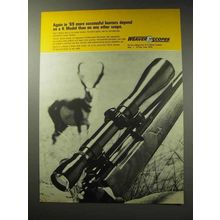 1969 Weaver K6 Scope Ad - Successful Hunters