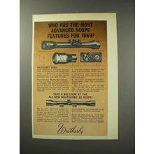 1969 Weatherby Scopes Ad - The Most Advanced