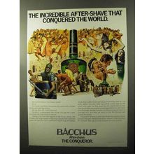 1970 Bacchus After-Shave Ad - Conquered the World