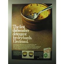 1970 Electrasol Dishwasher Detergent Ad - Dry-Hards