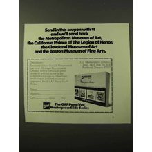 1971 GAF Pana-Vue Masterpiece Slide Series Ad