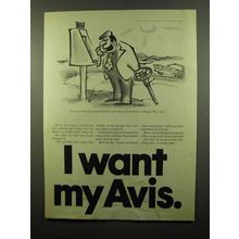 1975 Avis Car Rental Ad