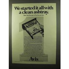 1975 Avis Car Rental Ad - Started with Clean Ashtray