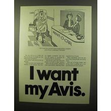 1975 Avis Car Rental Ad - My Avis