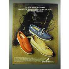 1982 Sperry Top-Sider Shoes Ad - Beneath The Surface