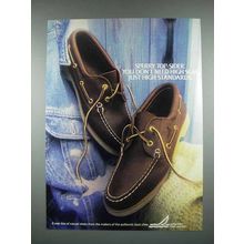 1982 Sperry Top-Sider Shoes Ad - Don't Need High Seas