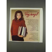 1982 Spiegel Cashmere Sweater Ad - Discover