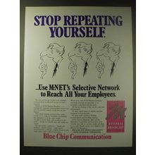 1989 M-Net Business Broadcast Ad - Stop repeating yourself